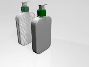 facial cleanser bottle 01 3D Model