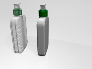 facial cleanser bottle 01 3D Model