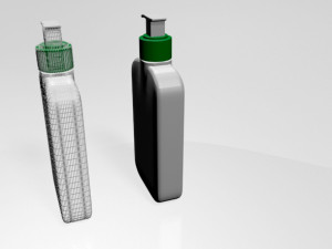 facial cleanser bottle 01 3D Model