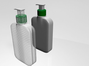 facial cleanser bottle 01 3D Model