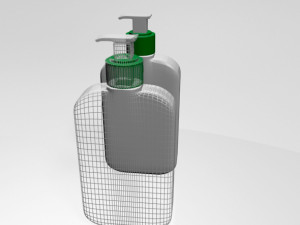 facial cleanser bottle 01 3D Model