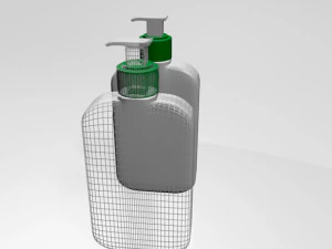 Facial cleanser bottle 01 3D Model