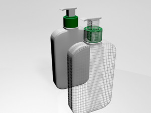 facial cleanser bottle 01 3D Model