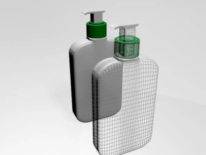Facial cleanser bottle 01 3D Model