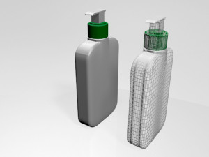 facial cleanser bottle 01 3D Model