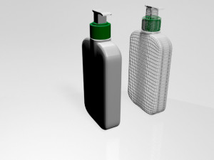 facial cleanser bottle 01 3D Model