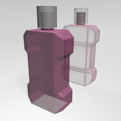 mouthwash bottle 01 Modelo 3D .c4d .max .obj .3ds .fbx .stl .blend 