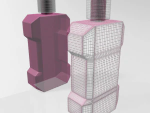 Mouthwash bottle 01 3D Model