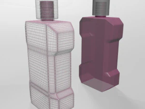 Mouthwash bottle 01 3D Model