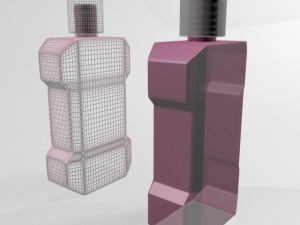mouthwash bottle 01 Modelo 3D
