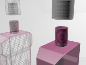 Mouthwash bottle 01 3D Model