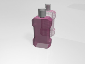 mouthwash bottle 01 Modelo 3D