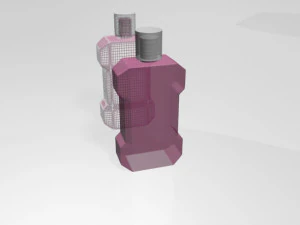 Mouthwash bottle 01 3D Model