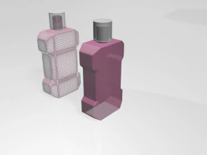 Mouthwash bottle 01 3D Model