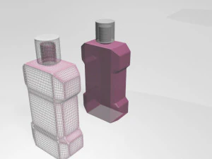 Mouthwash bottle 01 3D Model