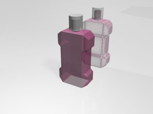 mouthwash bottle 01 Modelo 3D