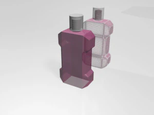 Mouthwash bottle 01 3D Model