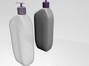 Body lotion bottle 01 3D मॉडल