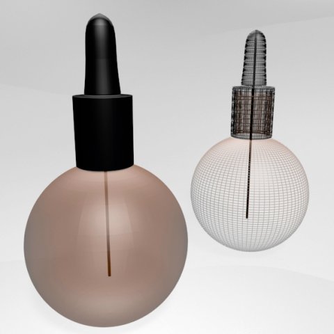 moisturizing oil bottle 01 3D Model .c4d .max .obj .3ds .fbx .stl .blend 