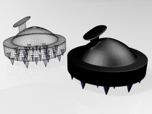 Hair brush 01 Model 3D