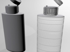 hair perfector bottle 01 3D Model