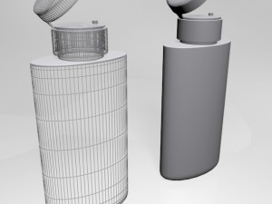 hair perfector bottle 01 3D Model