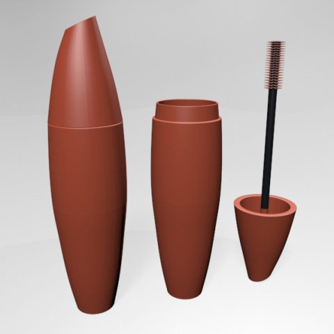 False lash effect mascara 03 3D Модель .c4d .max .obj .3ds .fbx .stl .blend 