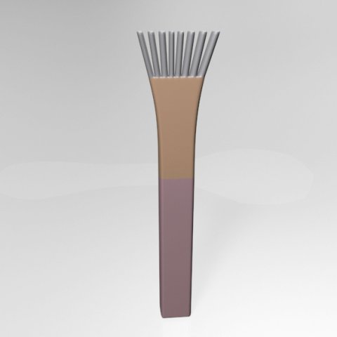 face mask brush 01 3D Model .c4d .max .obj .3ds .fbx .stl .blend 