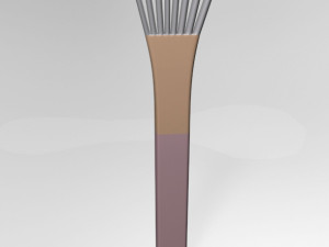 3D model Paintbrush Set painting brush - person VR / AR / low-poly