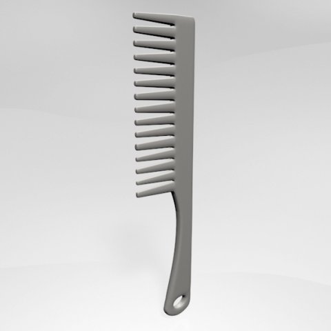 hair comb 01 Model 3D .c4d .max .obj .3ds .fbx .stl .blend 