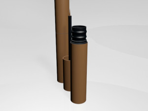 False lash effect mascara 04 Modèle 3D