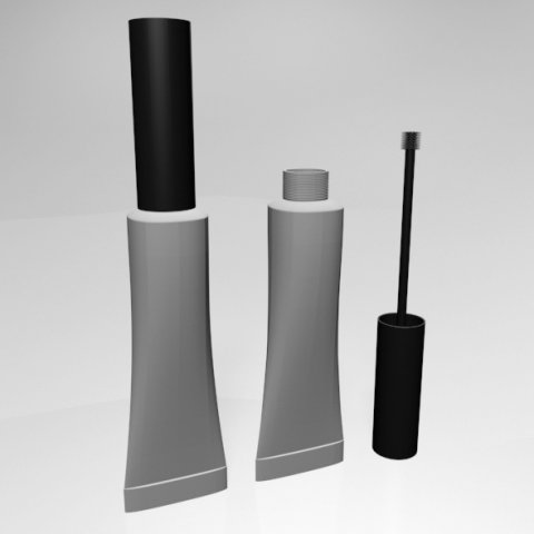 brow glue tube 01 3D Model .c4d .max .obj .3ds .fbx .stl .blend 