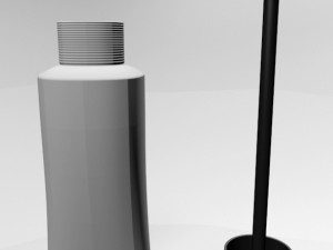brow glue tube 01 3D Model