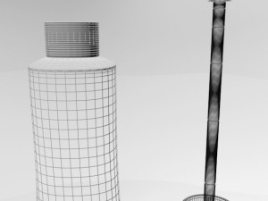 brow glue tube 01 3D Model