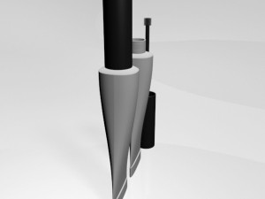 brow glue tube 01 3D Model