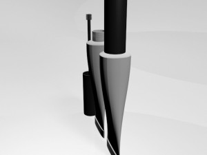 brow glue tube 01 3D Model