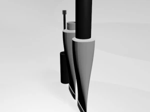 Brow glue tube 01 3D Model