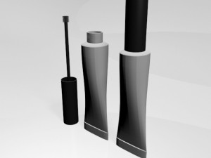 brow glue tube 01 3D Model