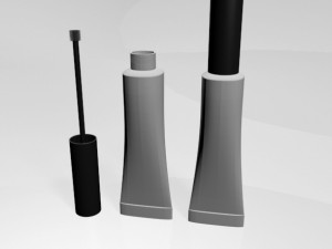 brow glue tube 01 3D Model