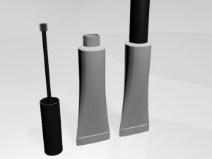 brow glue tube 01 3D Model