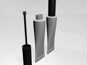 brow glue tube 01 3D Model