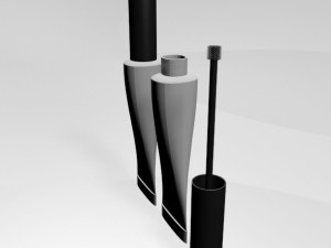 brow glue tube 01 3D Model