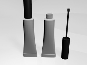 brow glue tube 01 3D Model