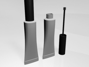 brow glue tube 01 3D Model