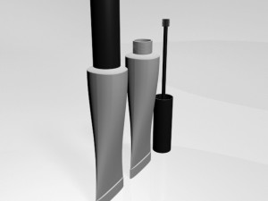brow glue tube 01 3D Model