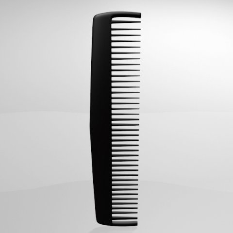hair comb 02 3D Model .c4d .max .obj .3ds .fbx .stl .blend 