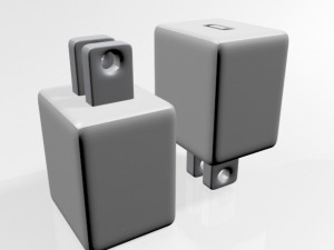 usb-c power adapter 01 3D Model