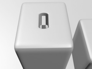 usb-c power adapter 01 3D Model