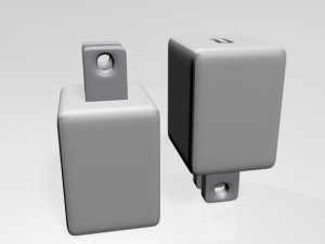 usb-c power adapter 01 3D Model