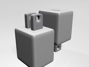 usb-c power adapter 01 3D Model
